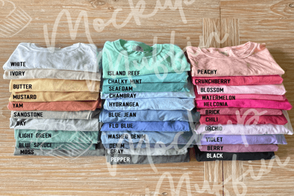 Comfort Colors Color Chart: Your Ultimate Guide to Perfect Tee Mockups