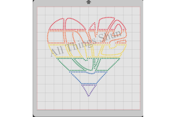 Creating Sparkle: The Love Multi Color Rhinestone Template