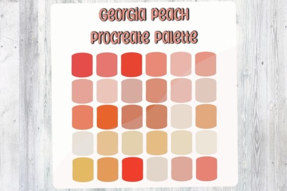 Designing with Warmth: The Georgia Peach Procreate Color Palette