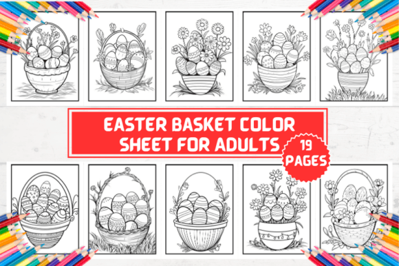 Easter Basket Color Sheet for Kids: A Creative Toolkit for Spring Projects