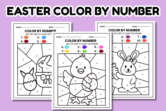 Easter Color by Number Pages: Creative Fun for Kids