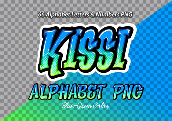Explore the Kissi Blue Green Color Alphabet for Bold Branding