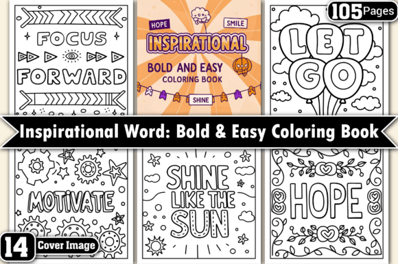 Inspirational Word Bold Easy Color Pages: A Creative Toolkit for Modern Projects