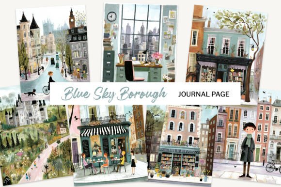 London City Watercolour Journal Paper: A Soft Urban Story