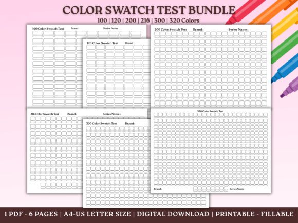 Organize Your Creative Chaos with Color Swatch Test Charts
