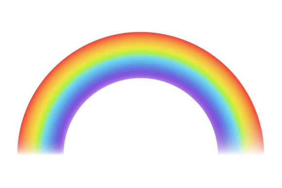 Rainbow Realistic: Sun Effect Color Arch for Vibrant Design