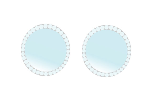 The Calming Geometry of Circle Earrings in Light Blue Color