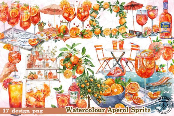 Vibrant Visuals: The Aperol Spritz Clipart Collection