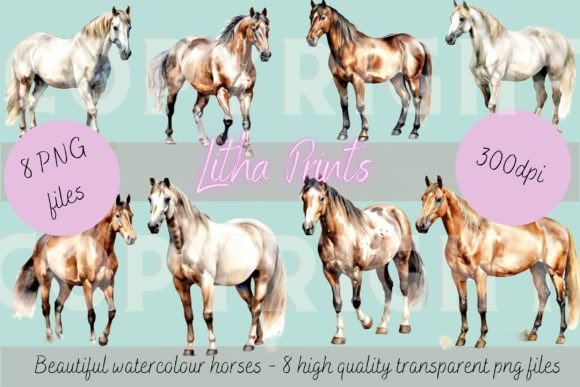 Watercolour Horses: Artistry for Your Digital Toolkit